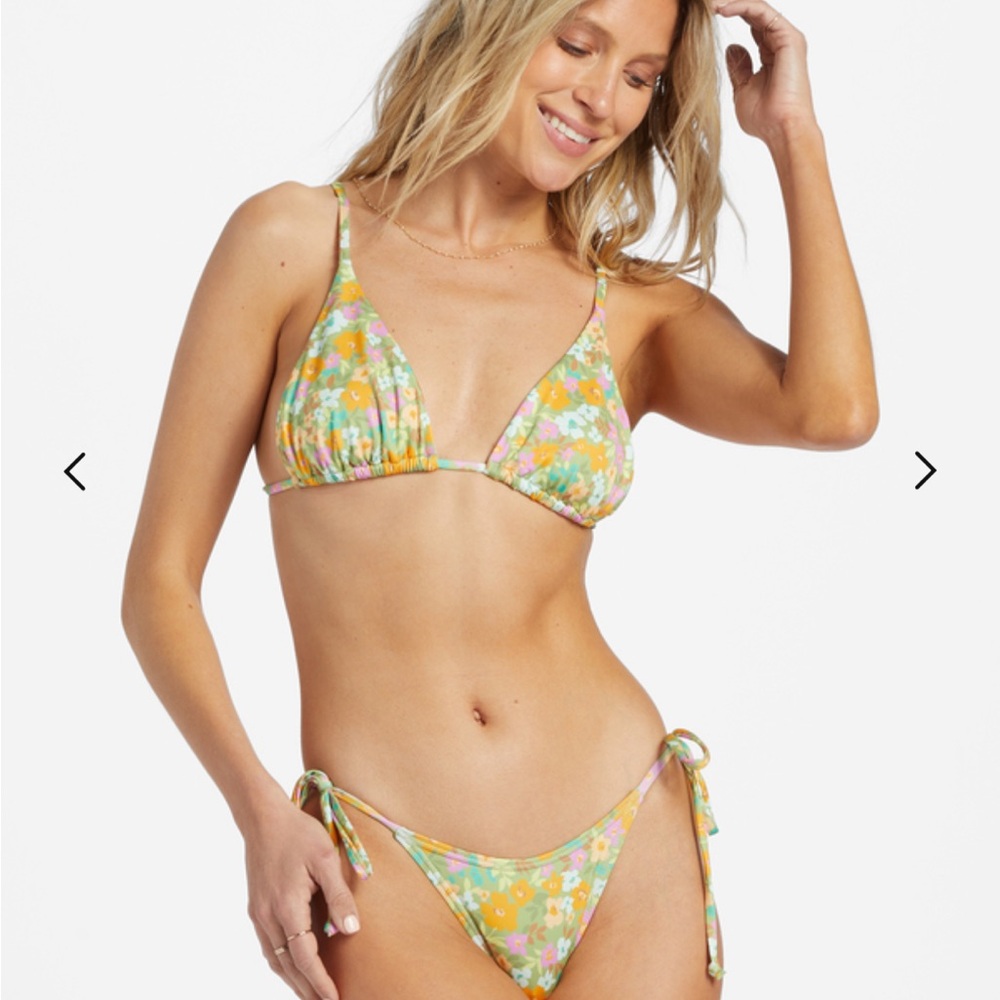 NWT Billabong On The Bright Side Hike - Tie Side Bikini Bottoms for Women